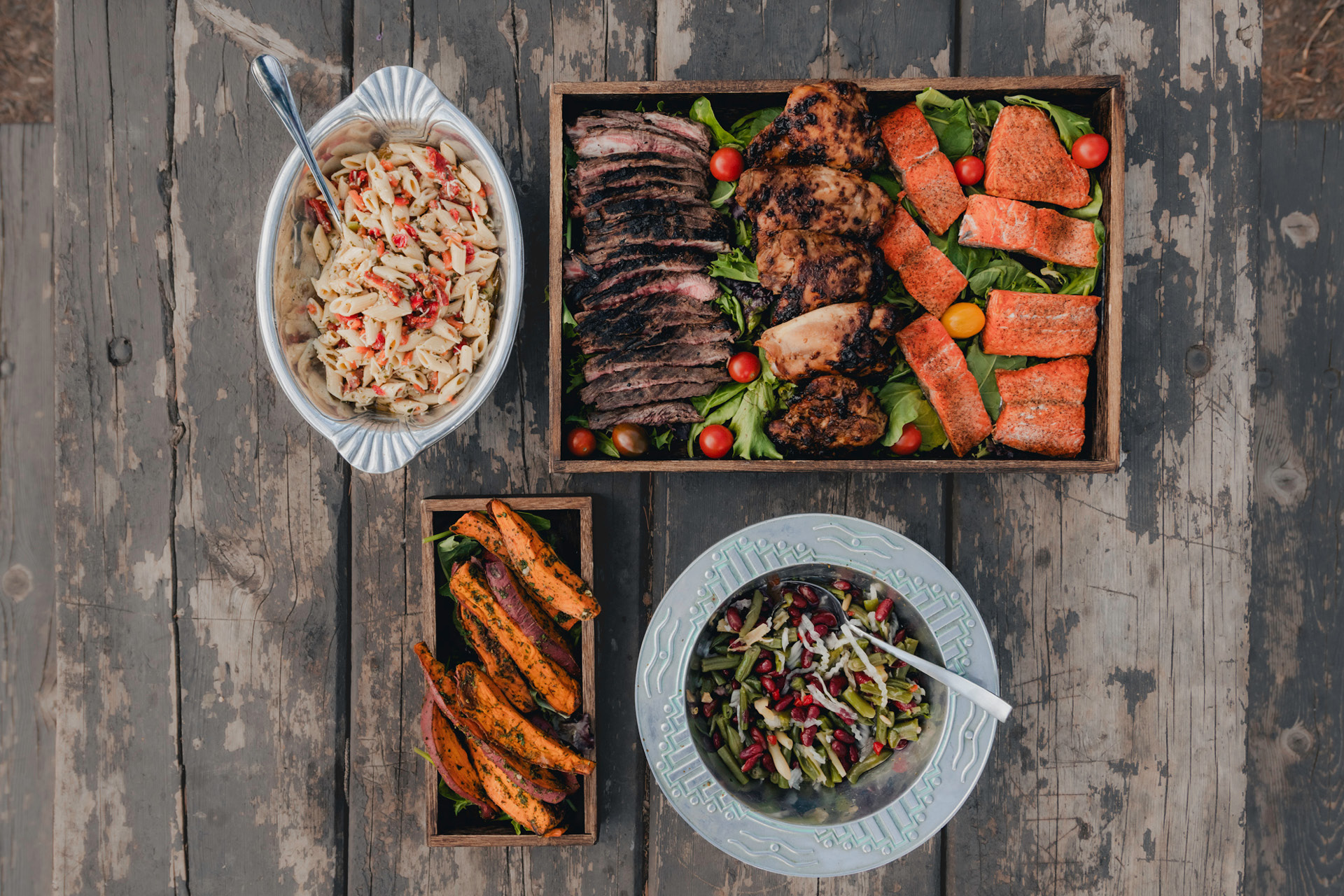 GWE_SummerTours_22 GWE signature gourmet picnic lunch in a private meadow.