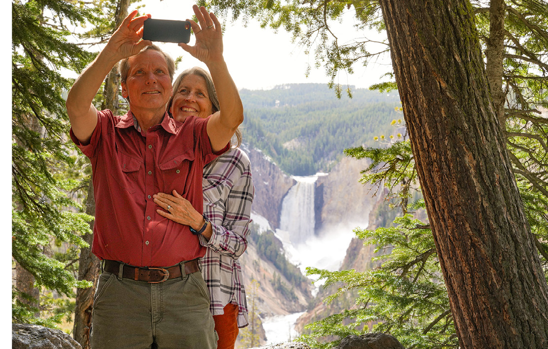 Amy & David at Yellowstone Falls